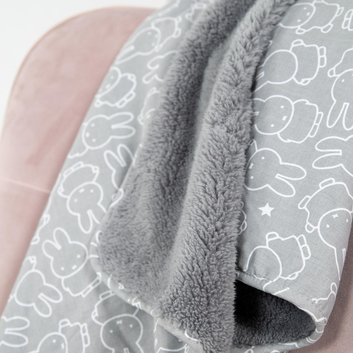 BABYDECKE 80 x 80 cm Miffy - Grau, Textil (80/80cm) - Roba
