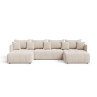 ECKSOFA Ardi U Beige - Beige, Holz/Textil (353/180cm) - Graingold