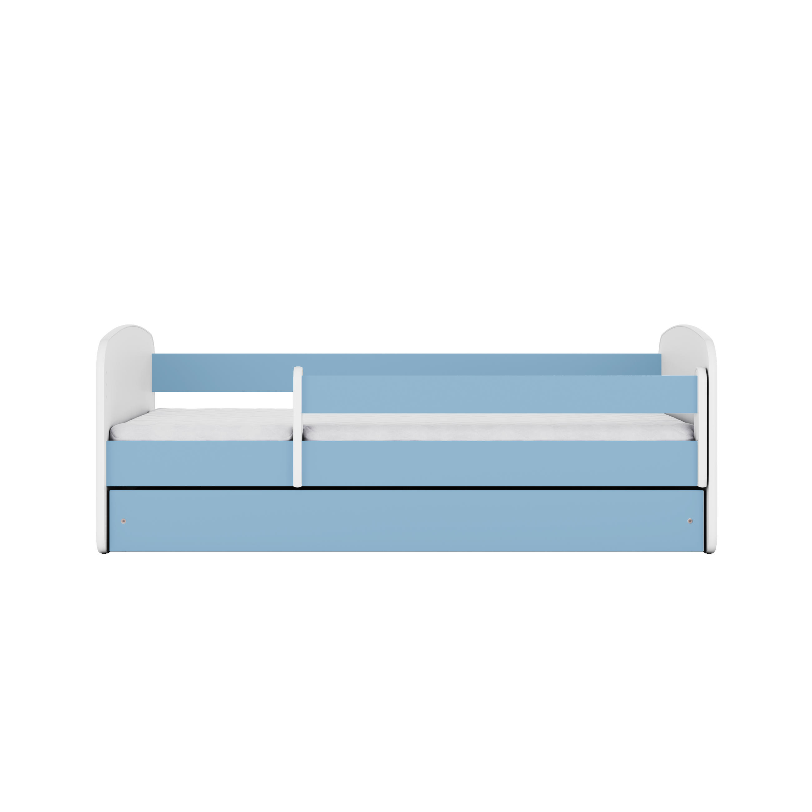 KINDERBETT ohne Muster mit Schublade und Matratze 140/70 - Blau, Holzwerkstoff (70/140cm) - RAUMHIRSCH FURNITURE