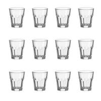 SCHNAPSGLÄSER Rock transparent 50 ml 12er Set - Transparent, Glas (0.05L) - Leonardo Living