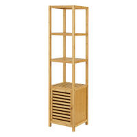 BADEZIMMERREGAL Liminka - Naturfarben, Holz (34/140/33cm) - [en.casa]