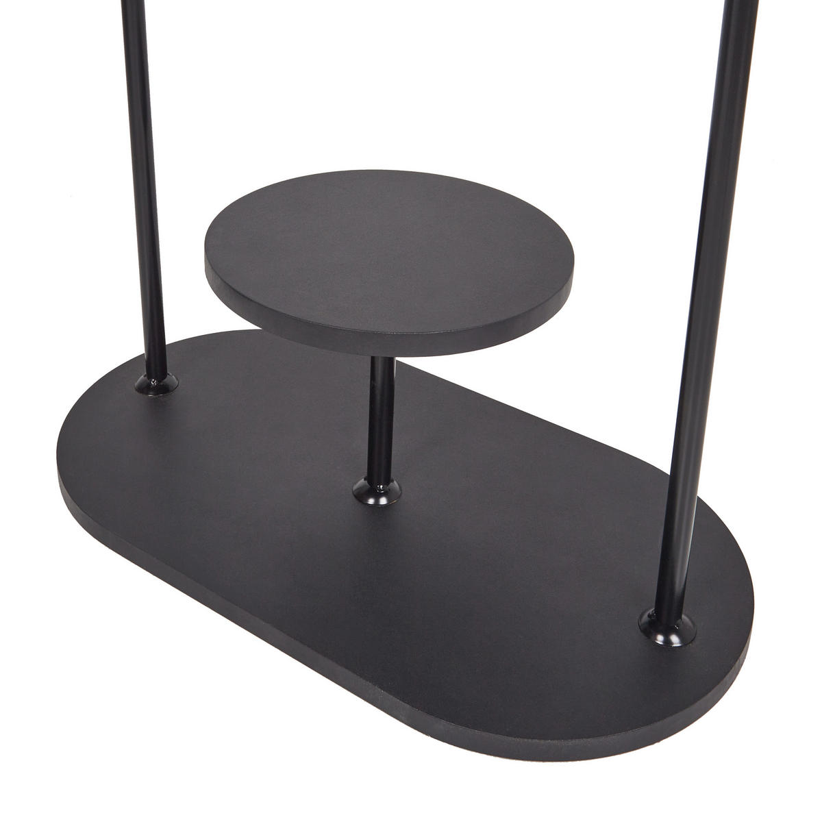 KLEIDERSTÄNDER Metall schwarz 174 cm Hardin - Schwarz, Metall (60/174/33cm) - Beliani