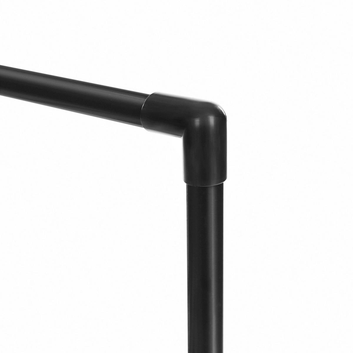 SCHUHREGAL - Schwarz, Metall (30/106/45cm) - Hansiro