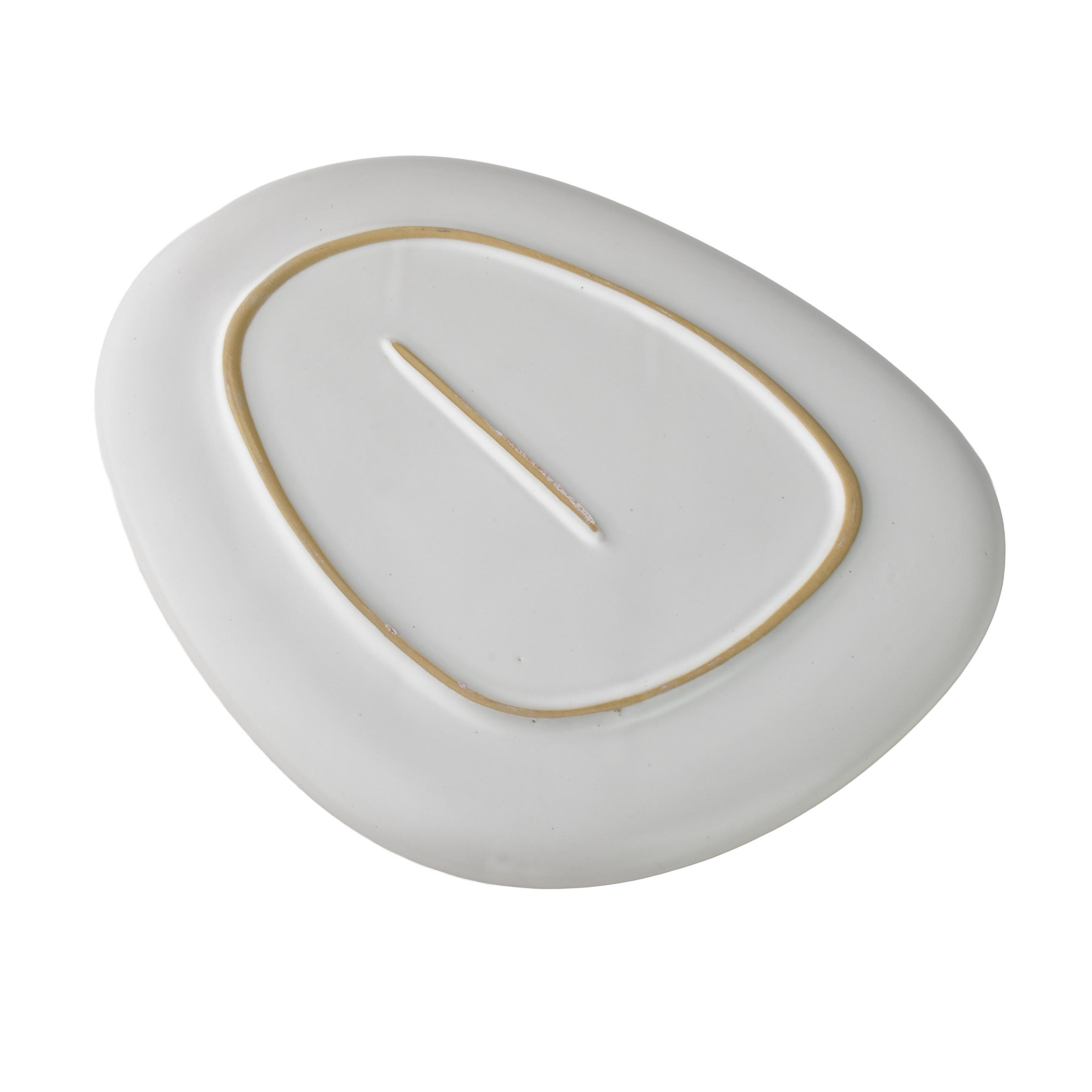 SERVIERPLATTE Basic Nature Weiß 26.5x21.7x2 cm Keramik - Weiß, Keramik (21.7/2/26.5cm) - Mondex