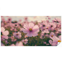 TAPETE - Blumen - Lila - Unscharf - 400x200 cm - Rosa, Papier (400/200cm) - OnlyWow