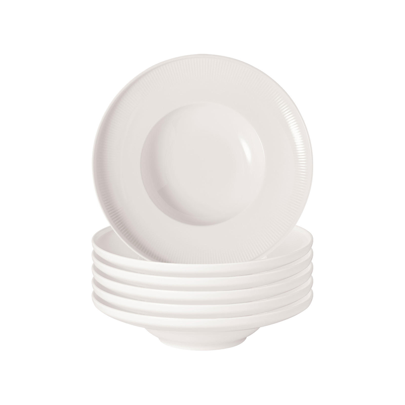 PASTATELLER Afina weiß ø 24,9 cm 6er Set - Weiß, Keramik (24.9cm) - Villeroy & Boch