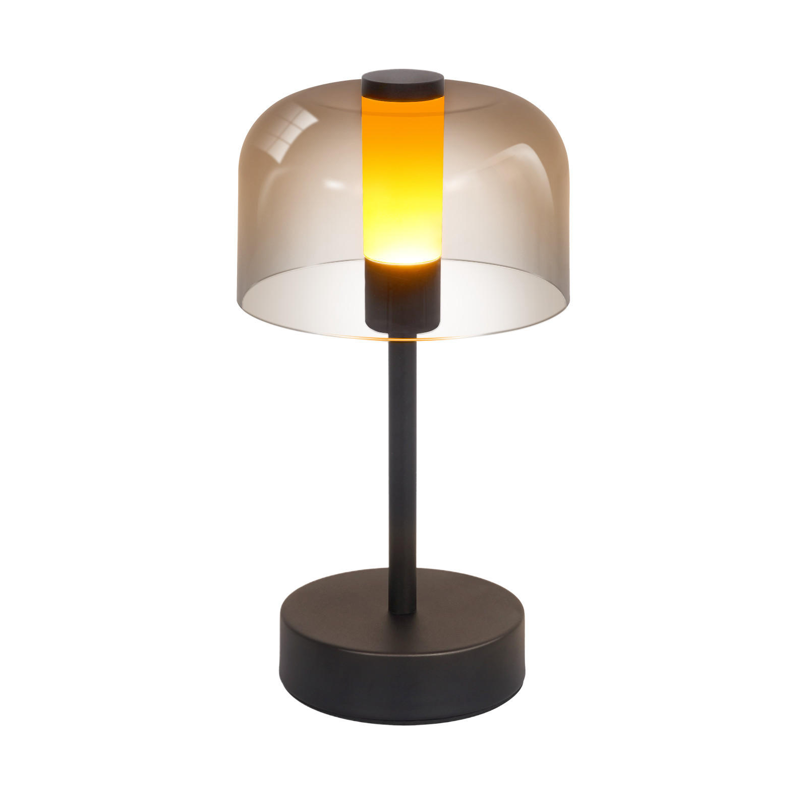 TISCHLAMPE Tovek 13/13/24.5 cm - Schwarz, Metall (24.5/13/13cm) - ZMH