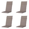 GARTENSTUHLKISSEN Panama 120/50 cm 4er-Set - Taupe, Textil (50/8/120cm) - Madison