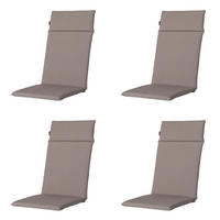 GARTENSTUHLKISSEN Panama 120/50 cm 4er-Set - Taupe, Textil (50/8/120cm) - Madison