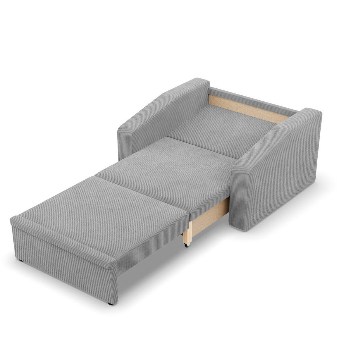LOUNGESESSEL ORBIT, 90 CM, Cord - Grau - Grau, Textil (118/80/87cm)