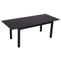 AUSZIEHTISCH Tarifa 160/210 x 90 cm dark grey Aluminium - Grau, Metall (160/90/76cm) - Mr. Deko