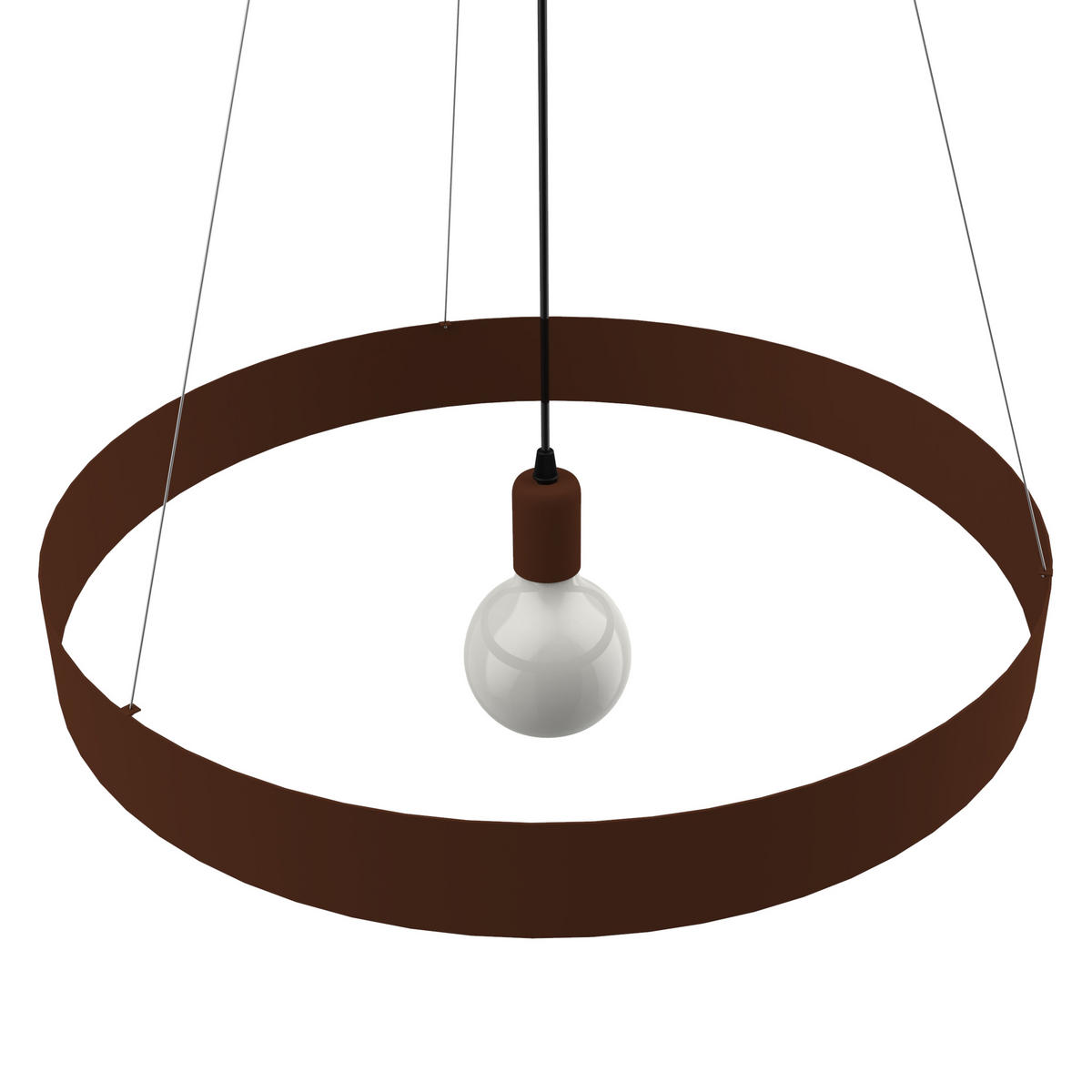 HÄNGELEUCHTE - Dunkelbraun, Metall (60/60/6cm) - Lumicom