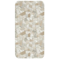 KÚPEĽŇOVÁ PREDLOŽKA Mozaika - Kamienky - béžová 60x120 cm - krémová/béžová, textil/plast (60/120cm) - OnlyWow