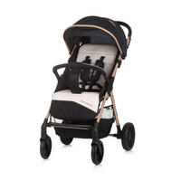BUGGY Sparkle schwarz faltbar, Gurt am Griff, verstellbar - Schwarz, Metall (84/55/97cm) - Chipolino