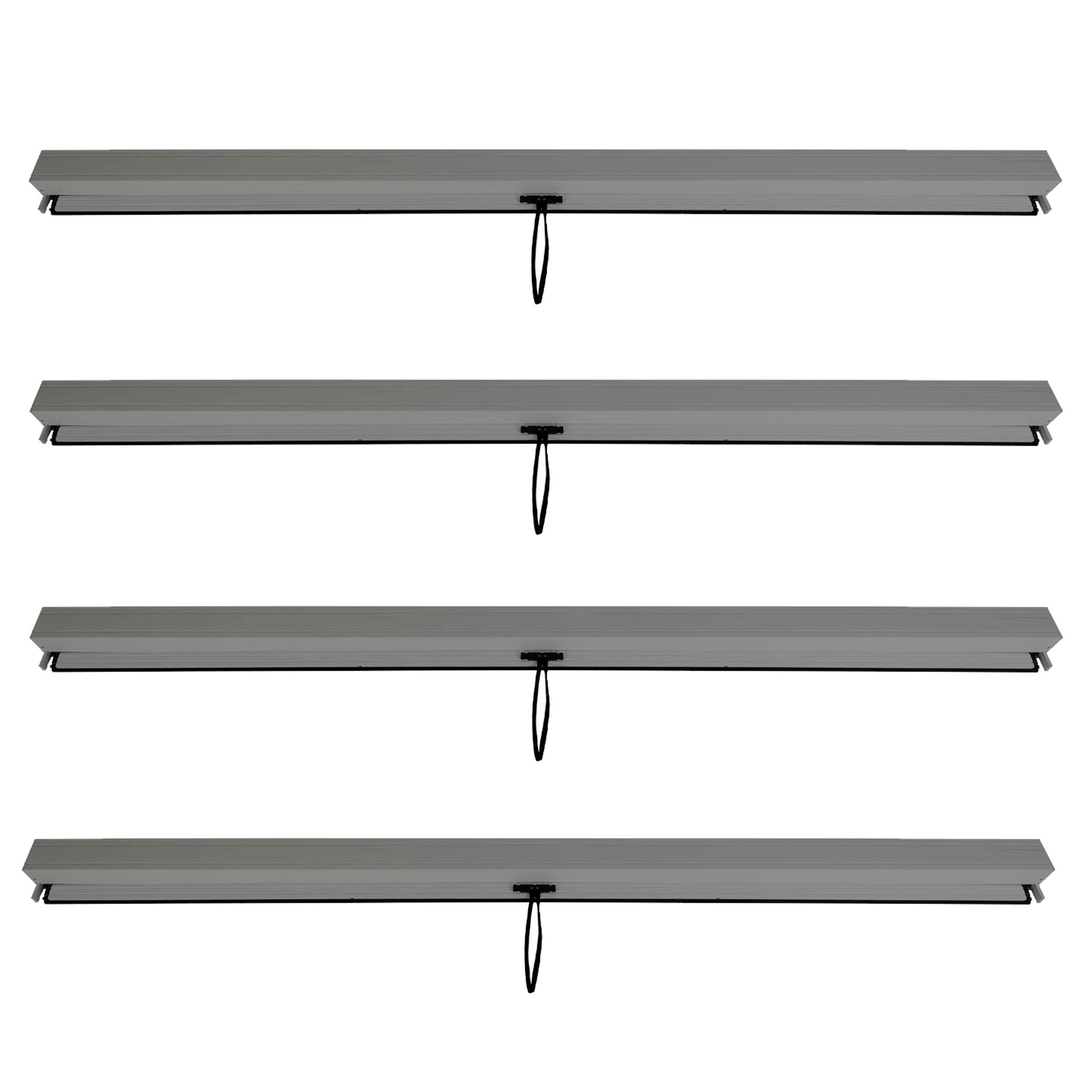 SEITENWAND FÜR PERGOLA 4ER Anthrazit 4er-Set - Anthrazit, Textil (271/205/1cm) - MCW