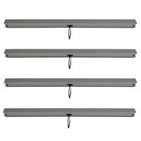 SEITENWAND FÜR PERGOLA 4ER Anthrazit 4er-Set - Anthrazit, Textil (271/205/1cm) - MCW