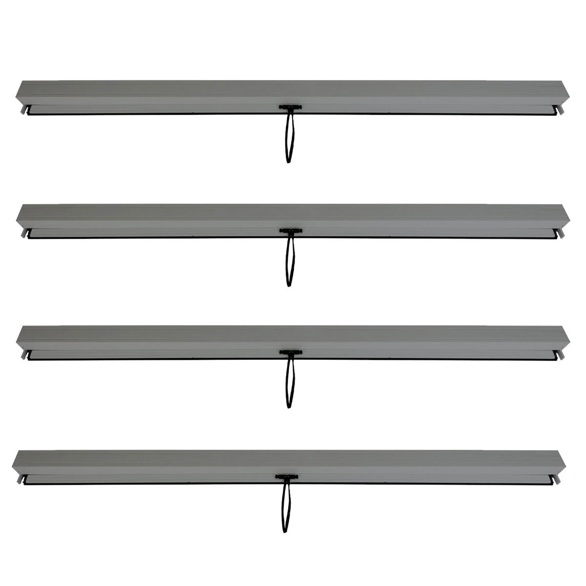 SEITENWAND FÜR PERGOLA 4ER Anthrazit 4er-Set - Anthrazit, Textil (271/205/1cm) - MCW