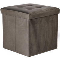 SITZBOX Ravello L mit Knöpfen Samt braun - Braun, Textil (38/38/38cm) - Komodee