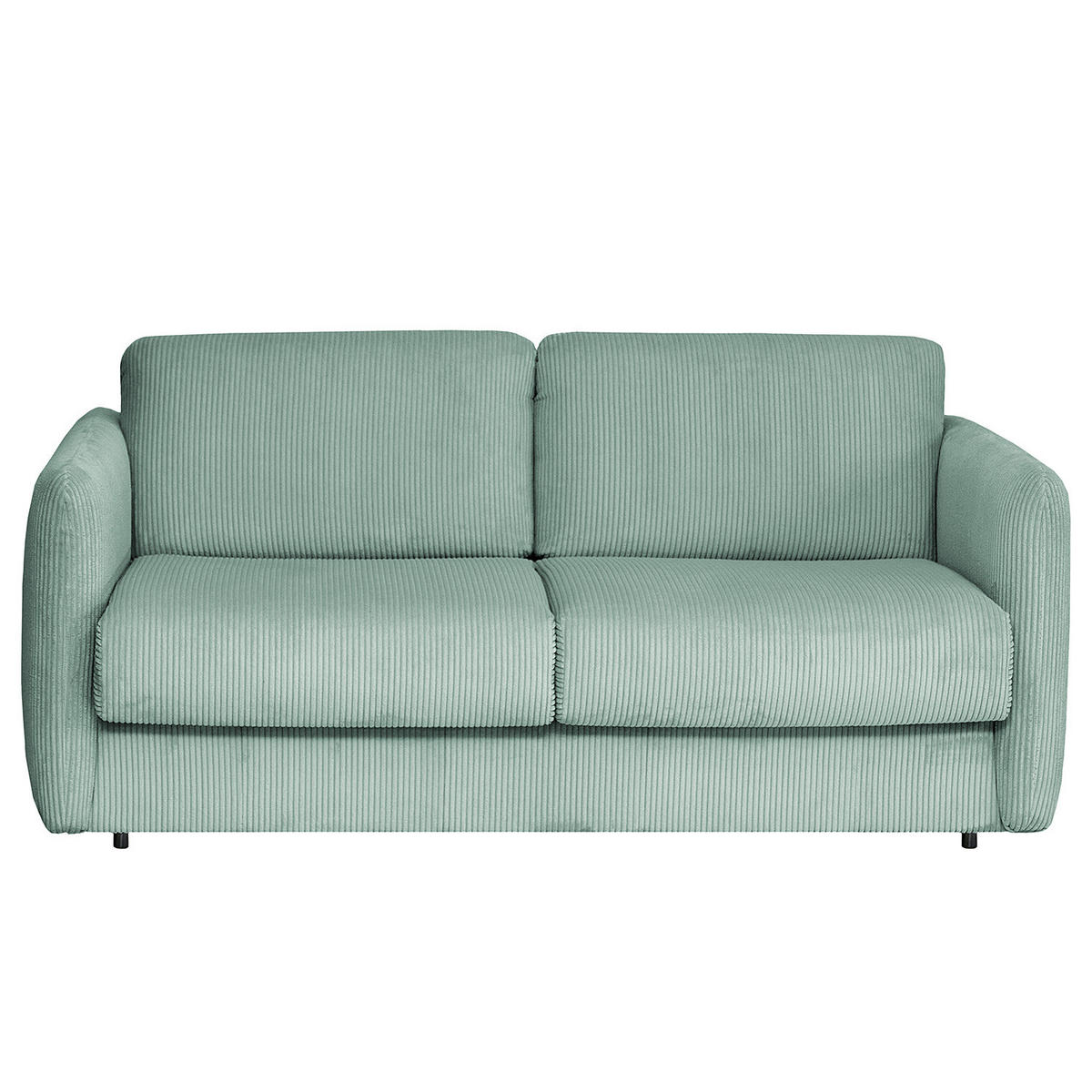 SCHLAFSOFA mit Matratze - Blau/Schwarz, Kunststoff/Textil (194/86/104cm) - home24