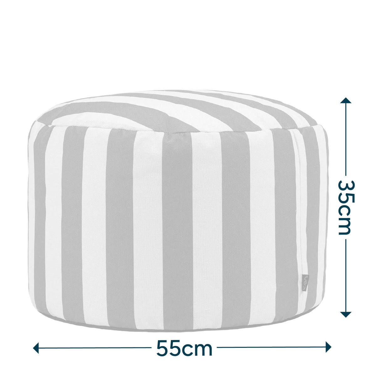SITZPOUF Milano - Olivgrün, Textil (55/35/55cm) - icon