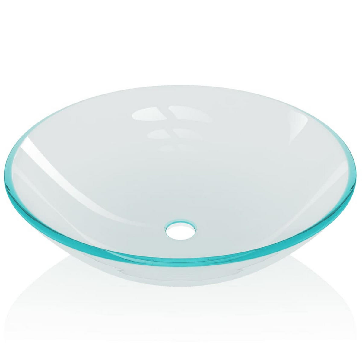 WASCHBECKEN Kukla 42/42/13 cm - Transparent, Glas (42/13/42cm) - Nettlife
