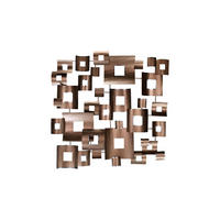 WANDDEKO Kupfer 100/100 cm - Kupferfarben, Metall (4.96/100/6cm) - KUNSTLOFT