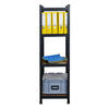 WOHNREGAL Ragnar, HxBxT 150x45x45cm, Fachlast 100kg, Vintagebraun-Schwarz - Dunkelbraun, Metall (45/150/45cm) - PROREGAL