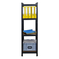 WOHNREGAL Ragnar, HxBxT 150x45x45cm, Fachlast 100kg, Vintagebraun-Schwarz - Dunkelbraun, Metall (45/150/45cm) - PROREGAL