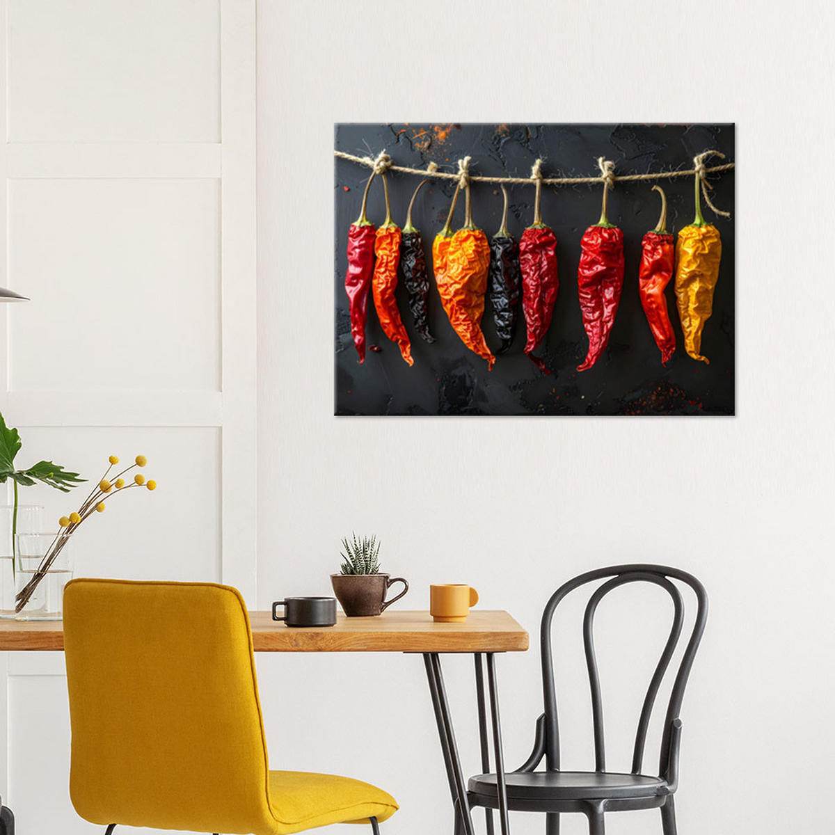 LEINWANDBILD Essen & Trinken 120x80cm - Rot, Textil (120/80cm) - Feeby