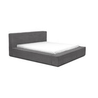 POLSTERBETT Doppelbett Lettera 140x200 - Grau, Holz/Textil (140/200cm) - Fedve