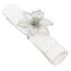 SERVIETTENRINGE Weihnachtsstern 2er-Set - Silberfarben, Kunststoff (9/7/9cm) - Atmosphera Createur d´interieur