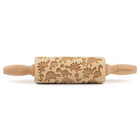 TEIGROLLE Dinosaurier, junior, 23 cm, Buchenholz - Braun, Holz (23cm) - Folkroll