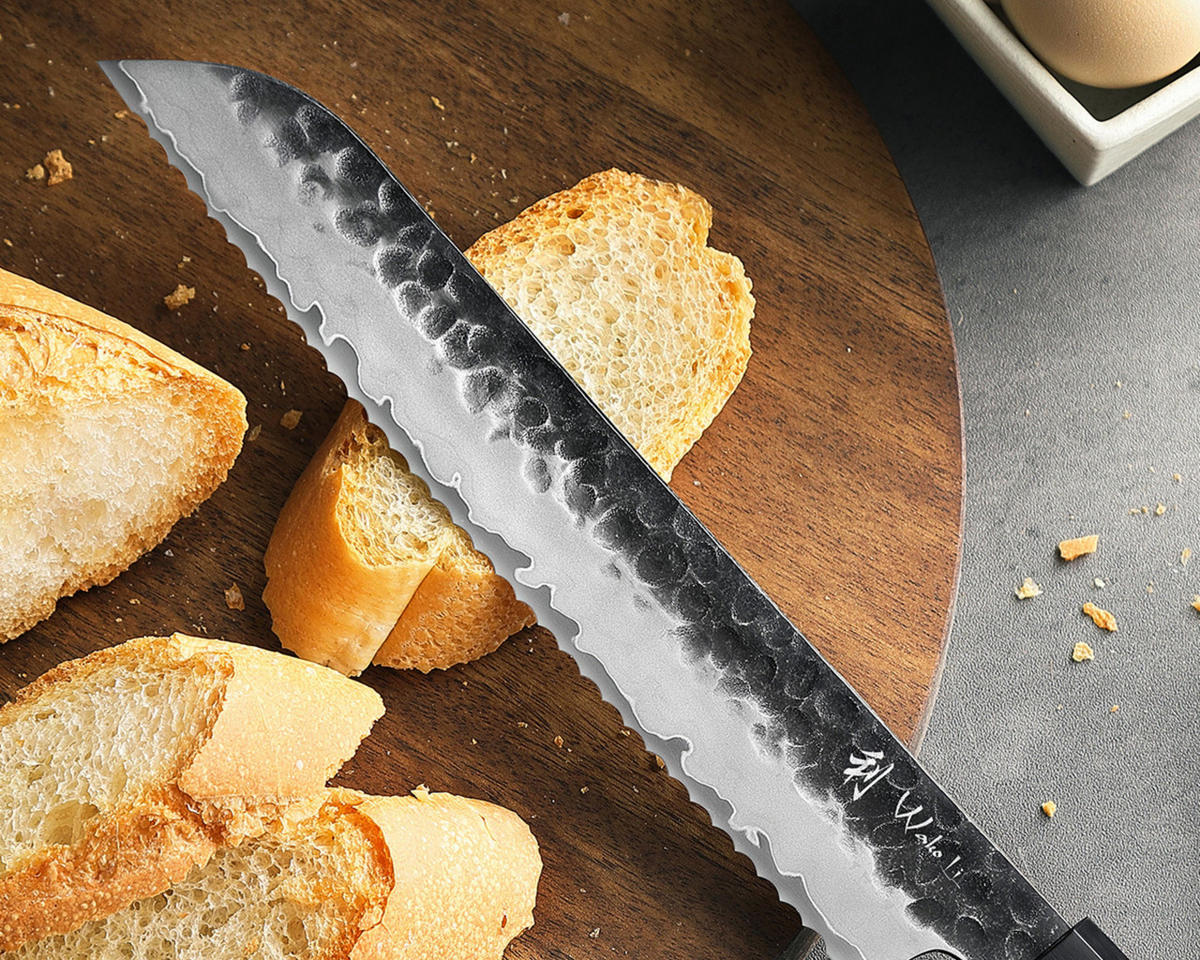 BROTMESSER 22 cm - Braun, Holz/Metall (37cm) - Wakoli