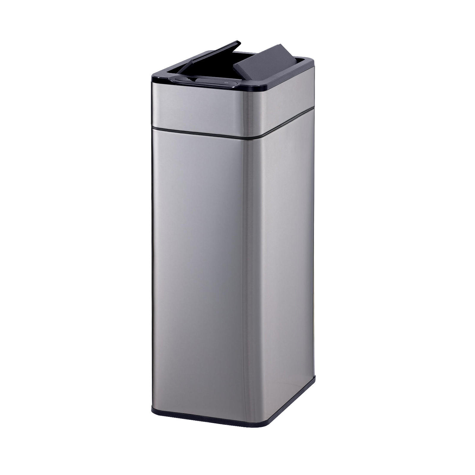 SENSORMÜLLEIMER SE40L Silber - Silberfarben, Metall (23/65/31cm) - SVITA