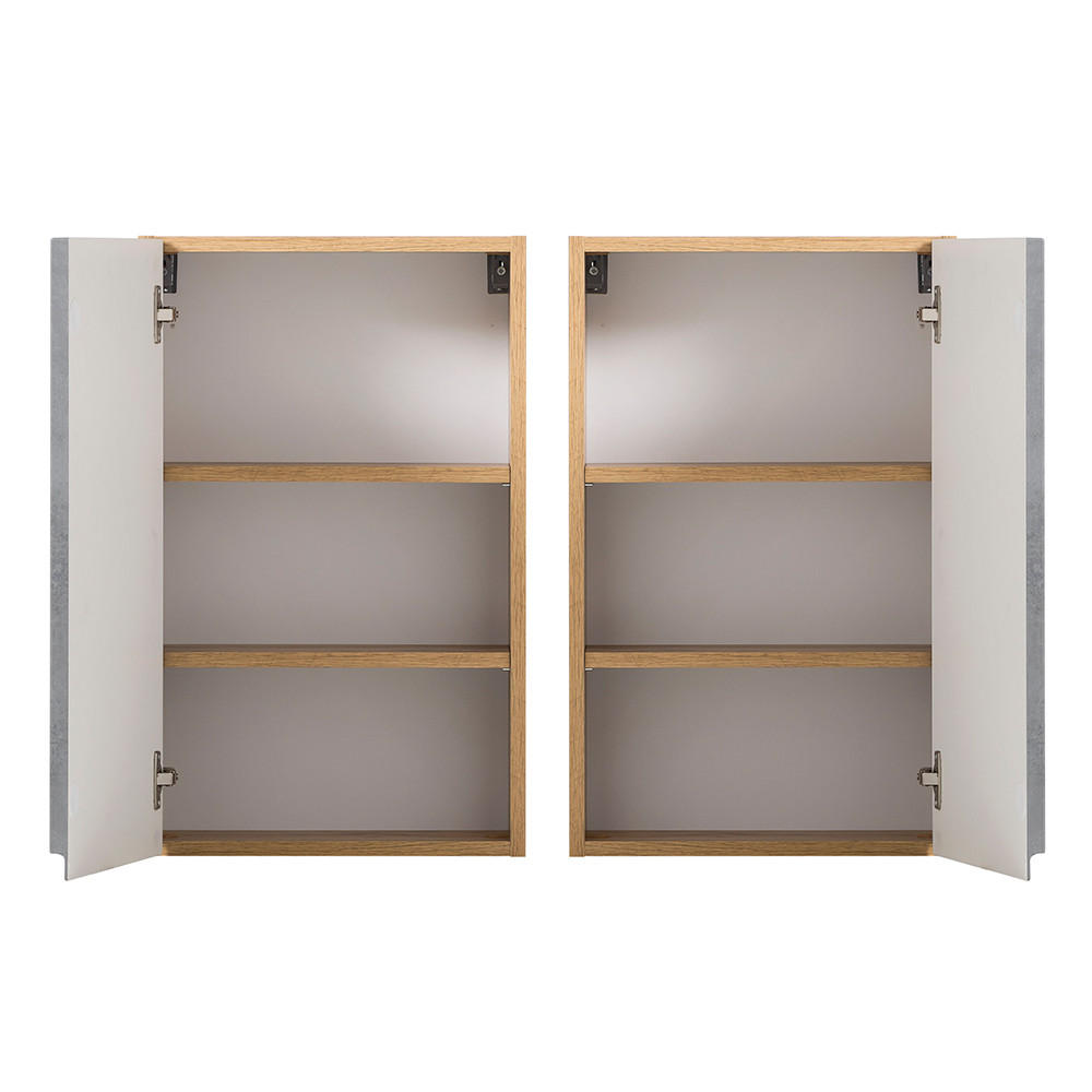Lomado BADMÖBEL-SET Grau 170cm × 35cm × 200cm