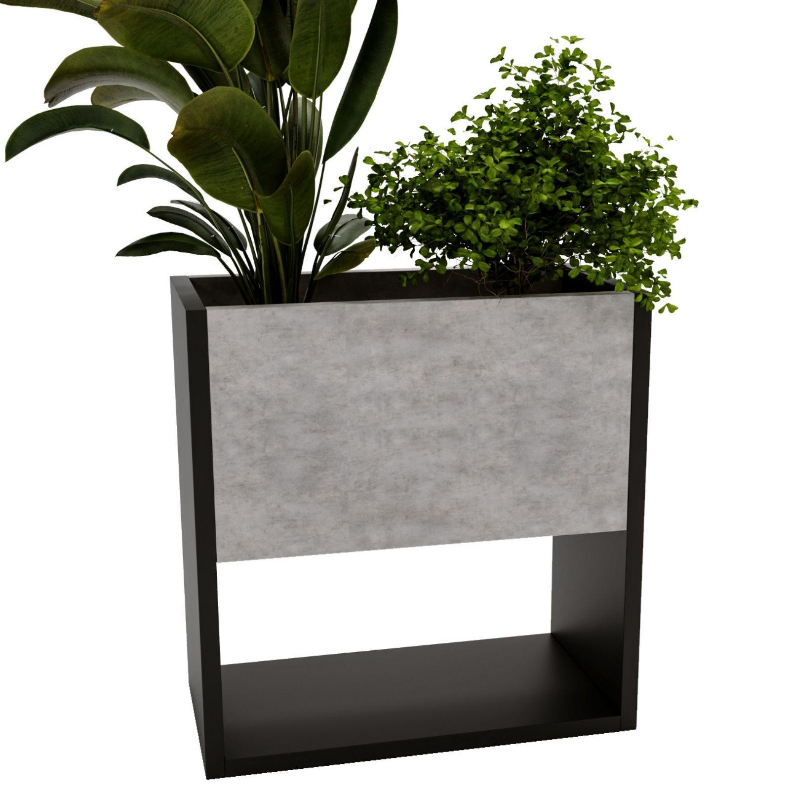 BLUMENKASTEN Grau 45/44/22,6cm - Grau, Holzwerkstoff (44/45/22.6cm) - CraftPAK