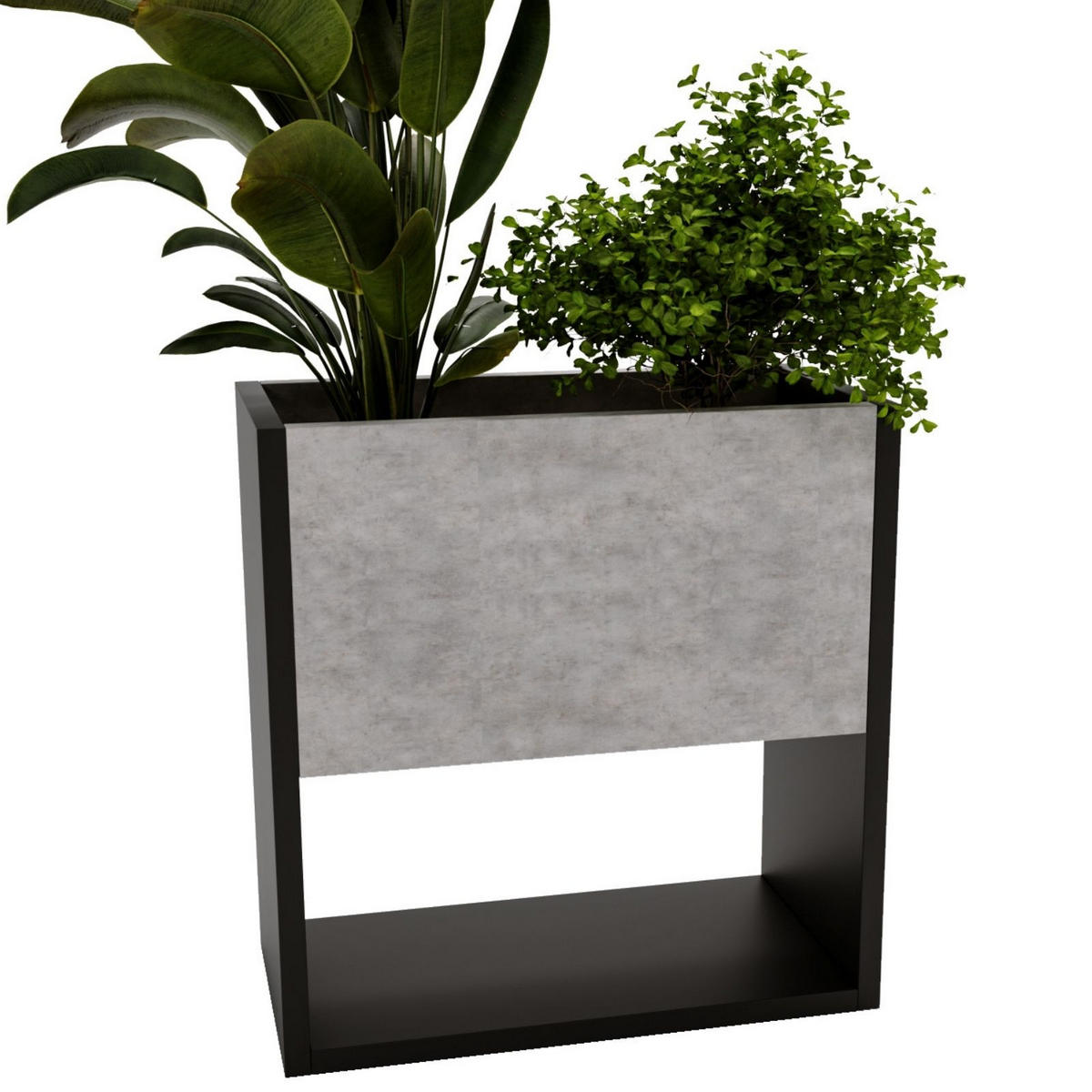 BLUMENKASTEN - Grau, Holzwerkstoff (46195/45/44cm) - RAUMHIRSCH FURNITURE