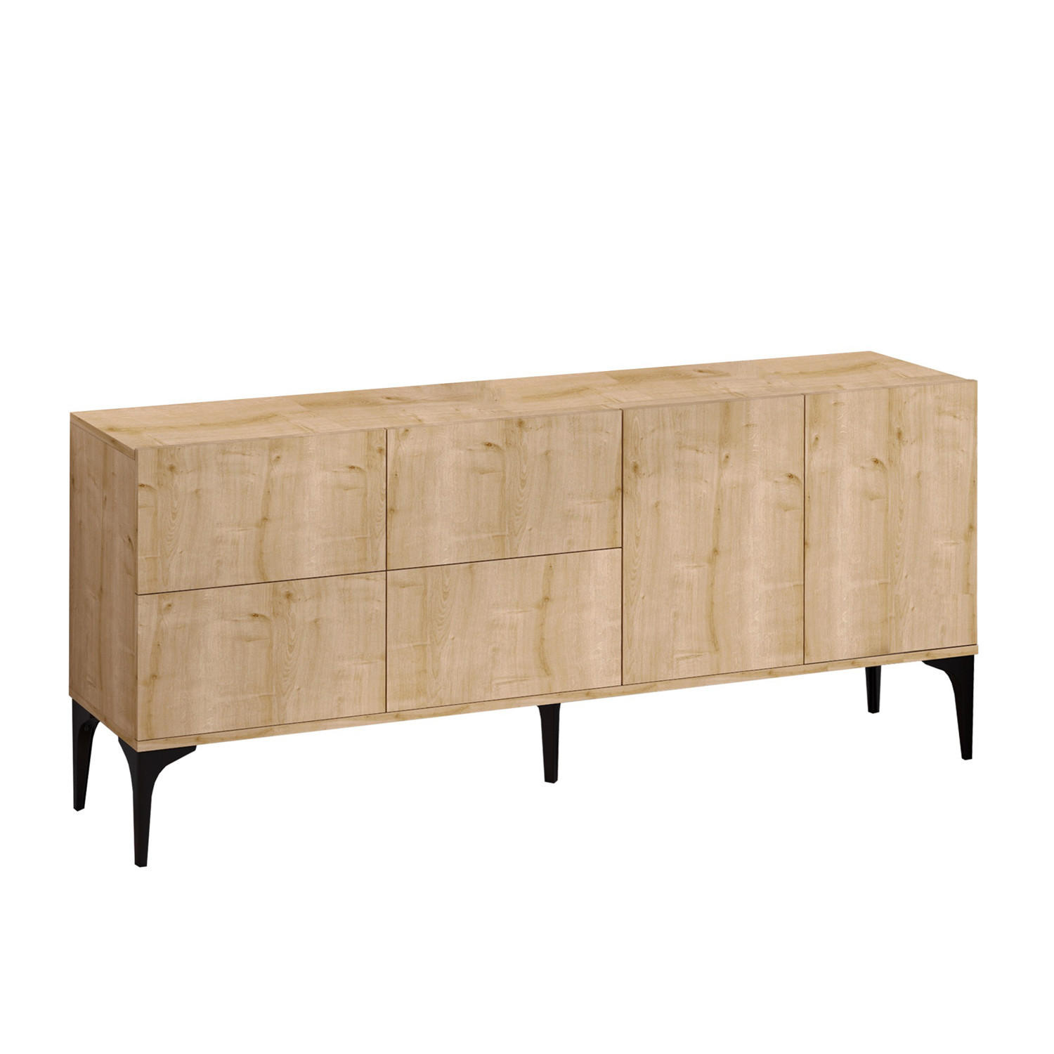 BUFFETSCHRANK laika beige - Beige, Holz (40/80/180cm) - Habitat Garten