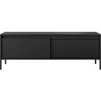 TV-LOWBOARD Cindy 154/53/40 cm - Schwarz, Holzwerkstoff/Metall (153.5/53.4/39.5cm) - WFL GROUP