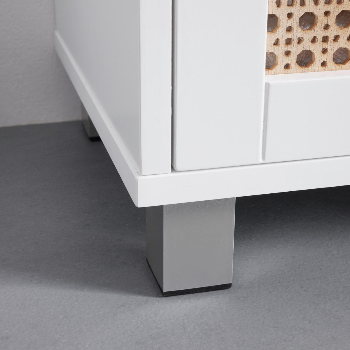HOCHSCHRANK Lisa Naturfarben/ Weiß ca. 32 /180 / 30 cm - Naturfarben, Holzwerkstoff (32/180/30cm) - Bessagi Home