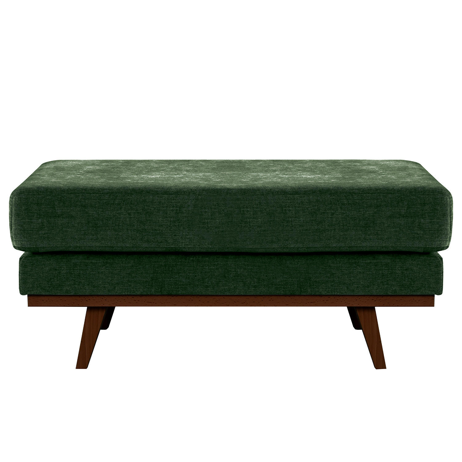 POLSTERHOCKER - Dunkelgrün/Buchefarben, Textil (85/43/60cm) - home24