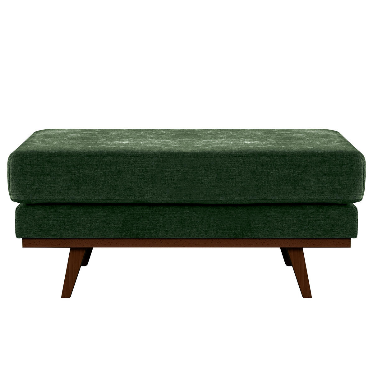 POLSTERHOCKER - Dunkelgrün/Buchefarben, Textil (85/43/60cm) - home24