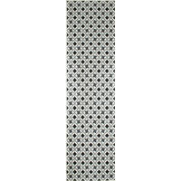 KÜCHENTEPPICH mit schwarzem Zementfliesenmuster Azulejo 80x300 cm - Schwarz, Textil (80/300cm) - Nazar Rugs