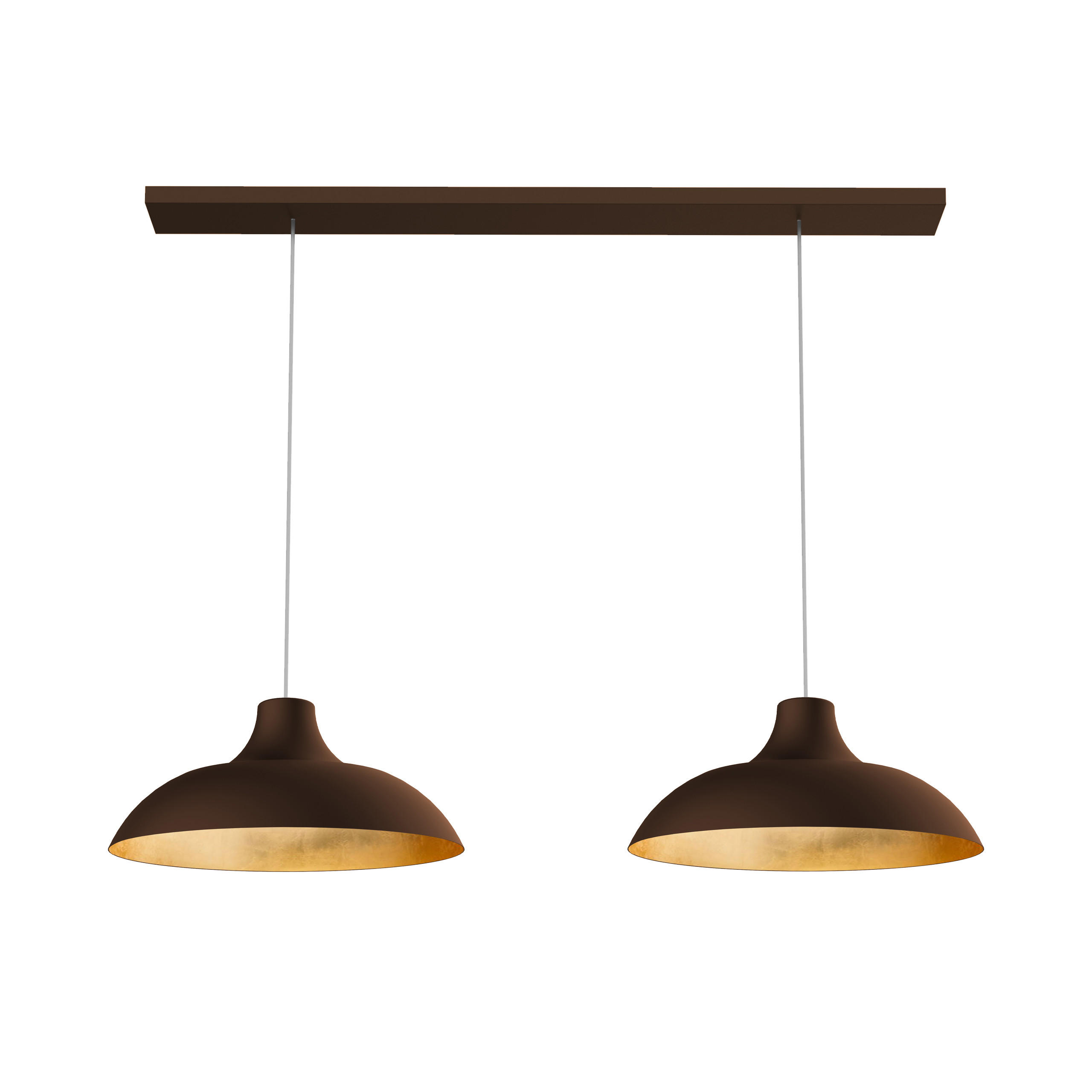 HÄNGELEUCHTE - Goldfarben, Metall (30/30/15cm) - Lumicom