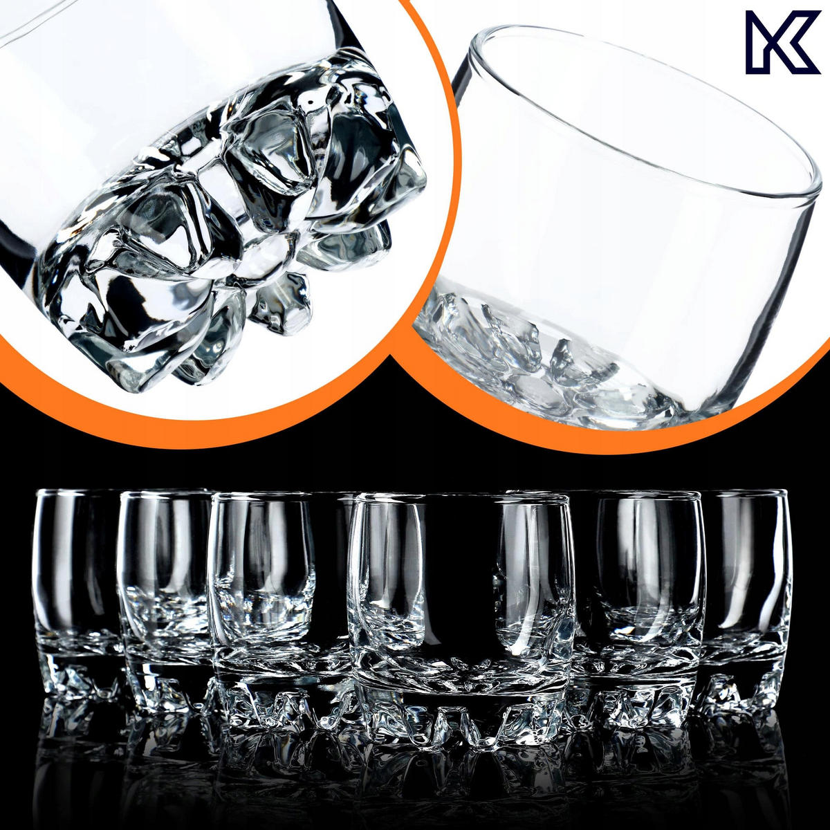 KADAX Literarische Gläser für Getränke 6-tlg. 300 ml - Transparent, Glas - KADAX