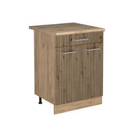 DULAP DE BAZĂ DE BUCĂTĂRIE R-Line, Stejar artizanal/Stejar auriu, 60 cm cu sertar стільниця Золотий дуб - stejar miere/stejar Artisan, compozit lemnos (60/81.6/60cm) - Vicco