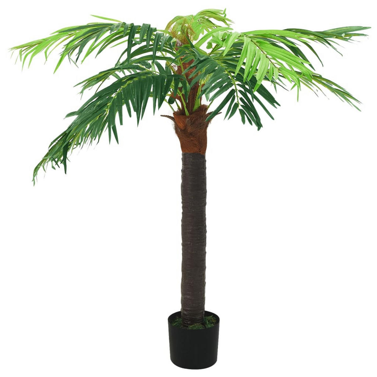 KÜNSTLICHE Palme Phönix Mit Topf 190 Cm Grün - Schwarz/Braun, Holz/Kunststoff (190cm) - vidaXL