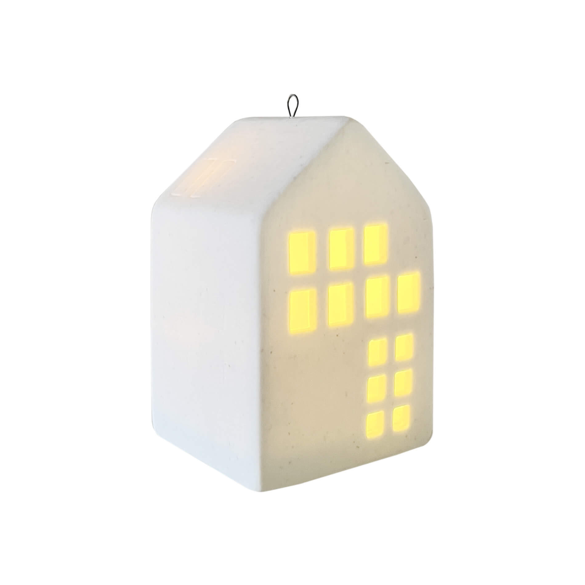 Mobili Rebecca Weihnachtshütte Weiß 6x10x7 cm