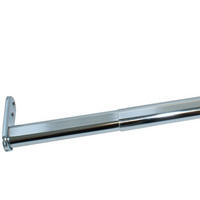 KLEIDERSTANGE ausziehbar Teleskoprohr 40-60cm Garderobenstange Kleiderschrank - Chromfarben, Metall (60cm) - Livingpoint24