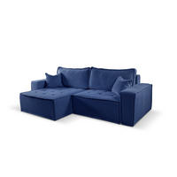 ECKSOFA Bohoo Mit Schlaffunktion Blau Links - Blau, Holz (140/248cm) - Kaiser Möbel